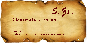 Sternfeld Zsombor névjegykártya